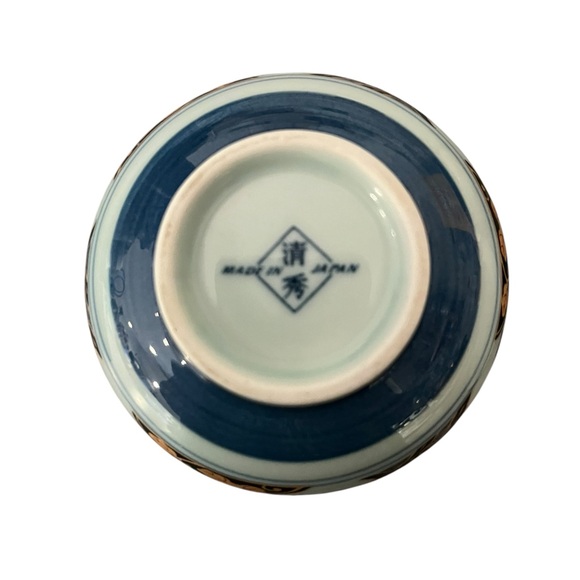 Arita Ware Floral Porcelain Tea Cup & Lid | Trinket Jars Made In Japan-Set of 2 - Picture 8 of 11